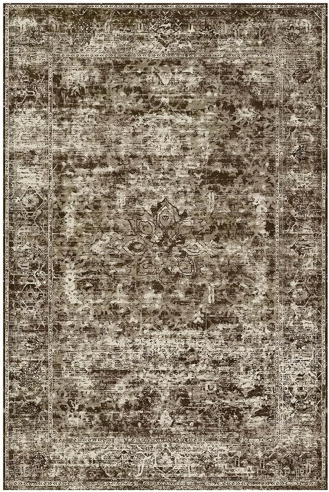 Area Rugs 5x7, Washable Brown Rugs - Image 5