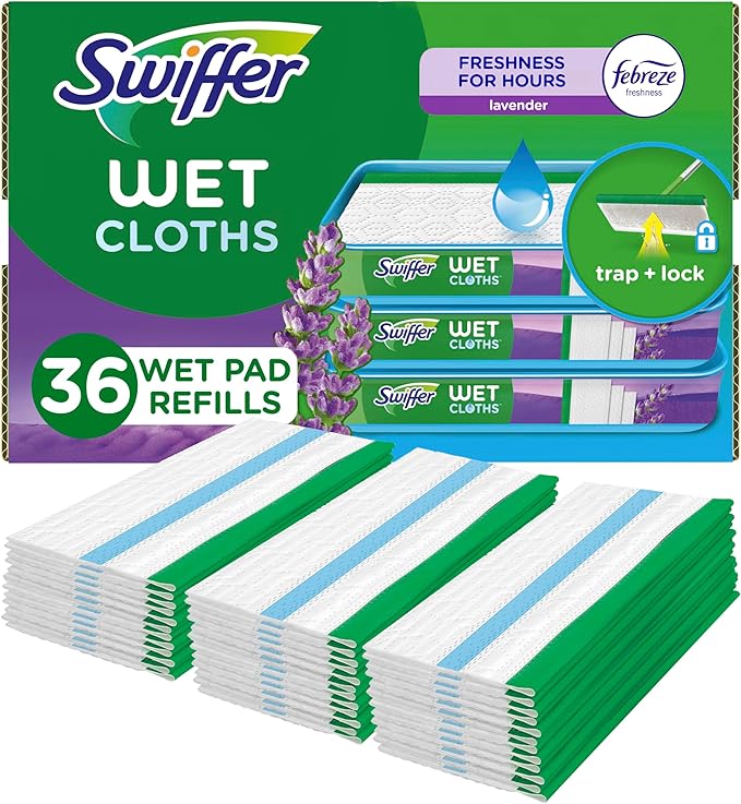 Swiffer Sweeper Wet Mopping Cloth Multi Surface Refills, Mops by Swiffer