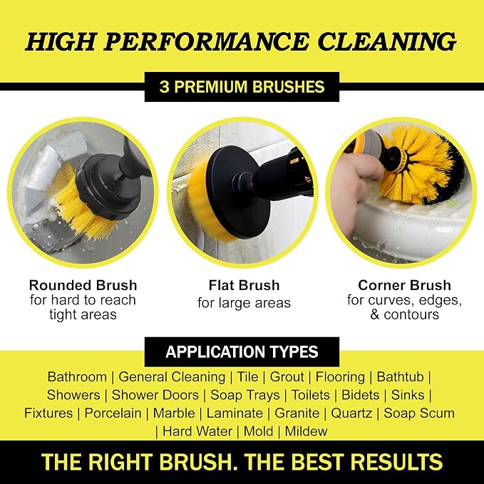 Drillbrush Drill Brush Attachment Set - Image 3