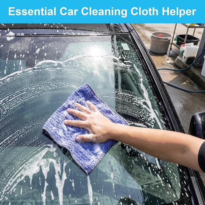 Microfiber Cleaning Cloth, 10 Pack Cleaning Towels - Image 5