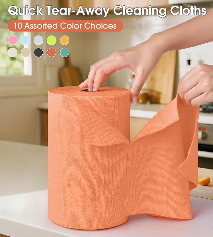 KitchLife Microfiber Cleaning Cloth Roll, 100 Pack - Image 3