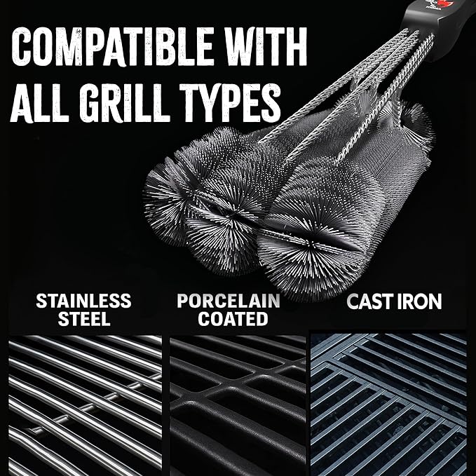 Kona 360 Clean Grill Brush – Powerful Grill Cleaner & BBQ Grill Brush - Image 5