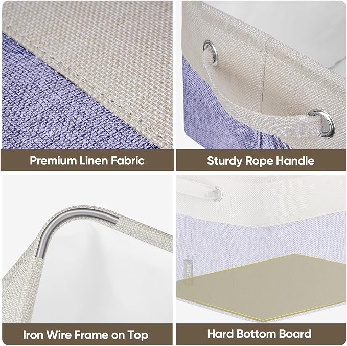 BALEINE 4 Pack Fabric Storage Bins - Image 8