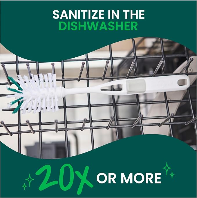 Scotch-Brite Glass and Water Bottle Brush, Long-Lasting, Safe on Glassware - Image 6