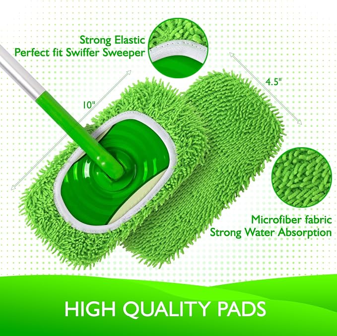 Reusable Microfiber Mop Pads Compatible - Image 3