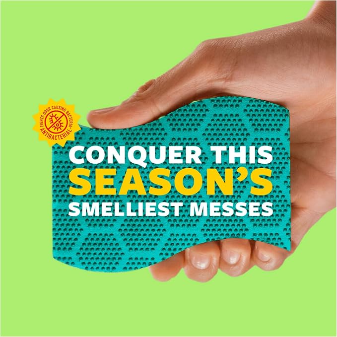 Scotch-Brite Odor Resist Heavy Duty Scrub Sponge, Dishwasher-Safe Kitchen - Image 11