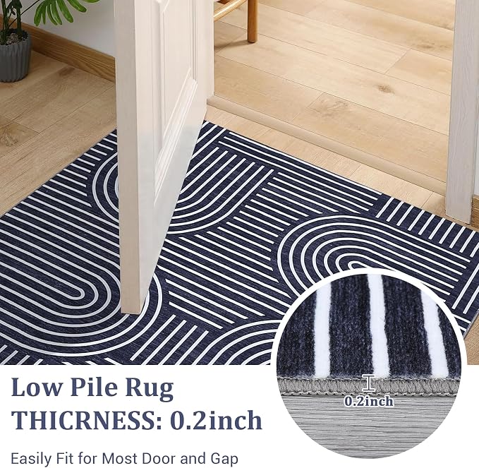 Washable Rug 5x7 Area Rugs for Living Room, Abstract Rug for Bedroom, Soft - Image 6