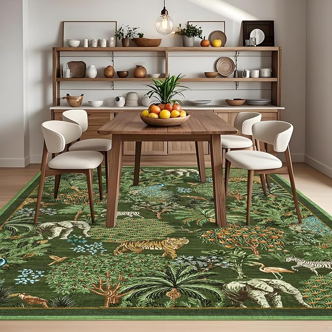 GarveeHome Jungle Washable Rug 9x12 Area Rugs - Image 8