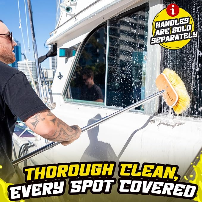 Salty Captain Soft Bristle Boat Deck Brush – Gentle Cleaning - Image 6