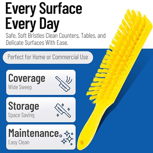 SPARTA Handheld Soft Counter Brush 8 Inch Bristle Span, Countertops, and - Image 3