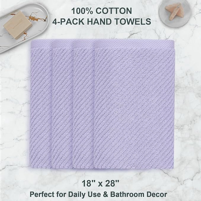 VOOVA & MOVAS Purple Hand Towels, Hand Towels - Image 4