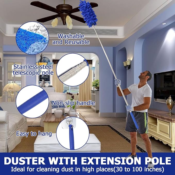 Ceiling Fan Cleaner Duster Set, Dusters - Image 4