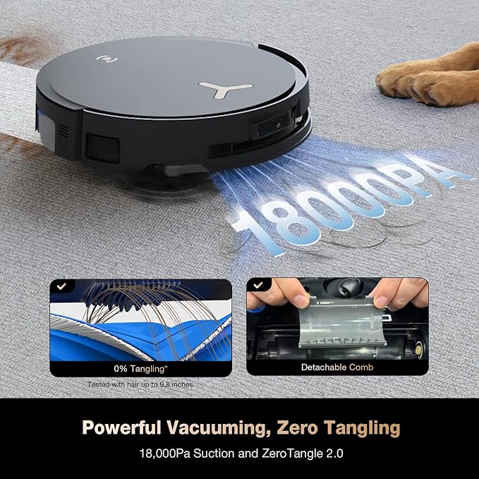 ECOVACS DEEBOT X8 PRO OMNI Robot Vacuum and Mop, OZMO ROLLER Instant - Image 4
