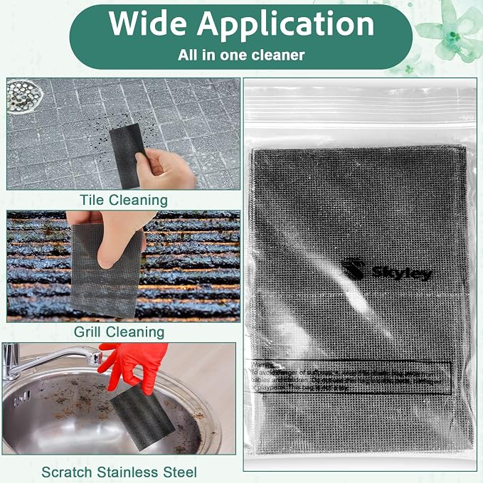 Skyley 24 Pack Flexible Scrubbing Screen Cleaning Mesh - Image 7