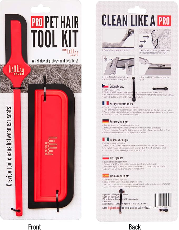 Lilly Brush Pro Pet Hair Tool Kit | Pet Hair Remover by LillyBrush