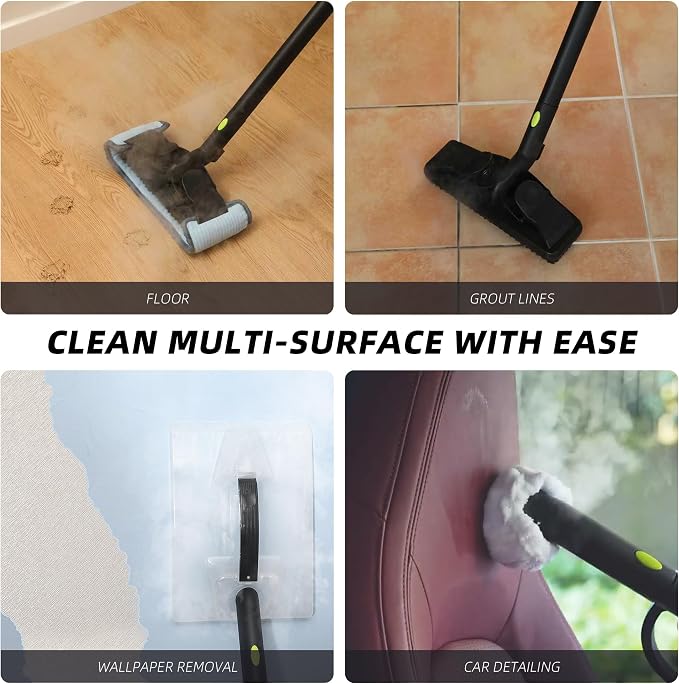 Heavy-Duty Steam Cleaner - 1500W Multipurpose Handheld Floor Steamer - Image 3