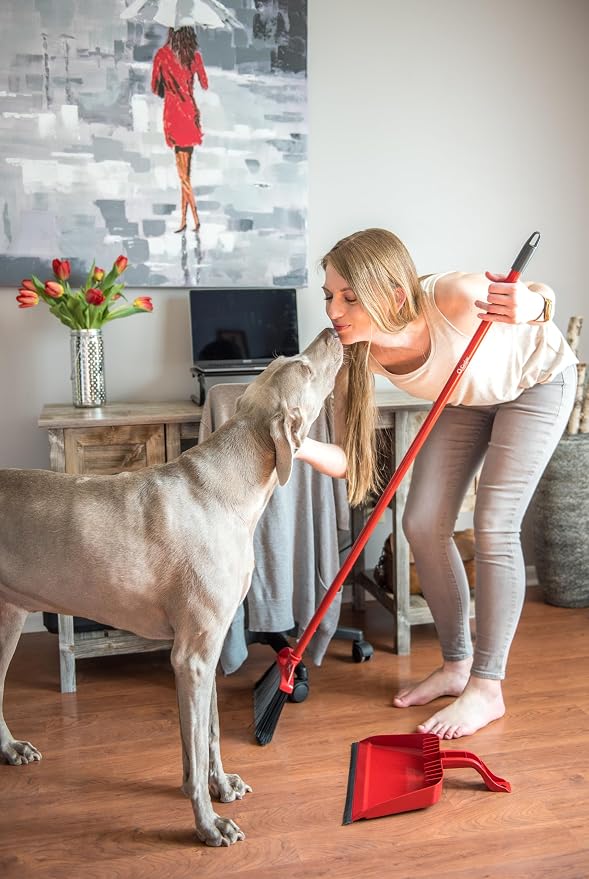 O-Cedar Pet Pro Broom with Step-On Dustpan | Remove 99% with One Sweep | - Image 12