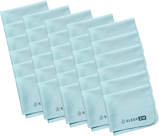 30 Pack Special Blue Light Glasses Microfiber Cleaning Cloths by SleepZM
