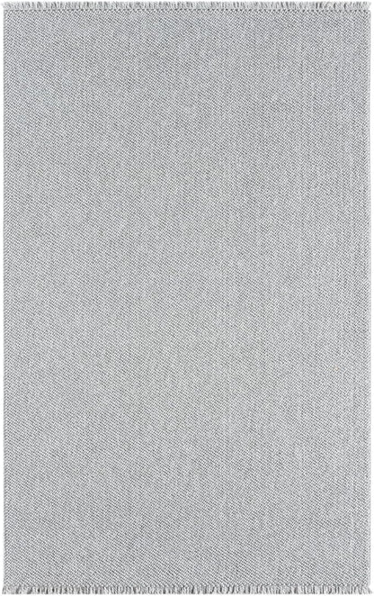 LUXE WEAVERS Solid Machine Woven Gray 5x7 Area Rug, Indoor Stain-Resistant Carpet