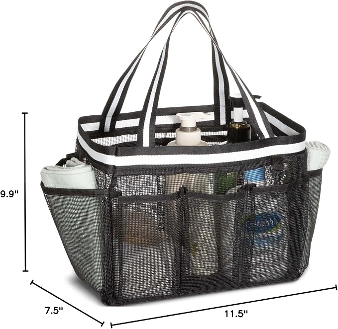 XL Mesh Shower Caddy Portable Shower Bag - Image 9