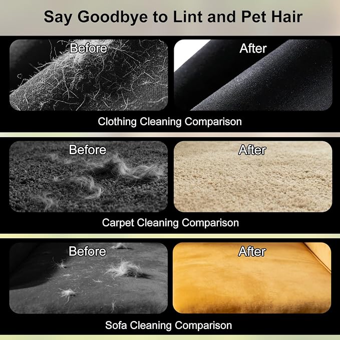 Pet Hair Remover Glove, Reusable Cat & Dog Grooming Glove Electrostatic Mitt - Image 4