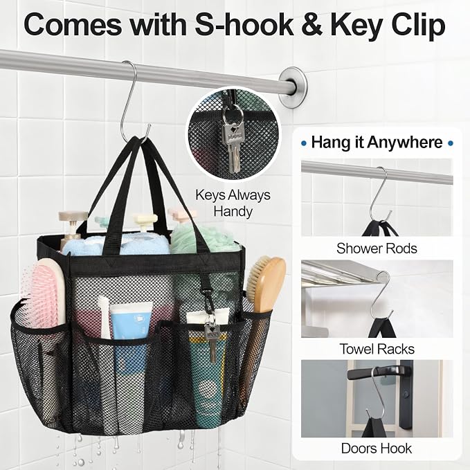 F-color Mesh Shower Caddy Portable - Image 8