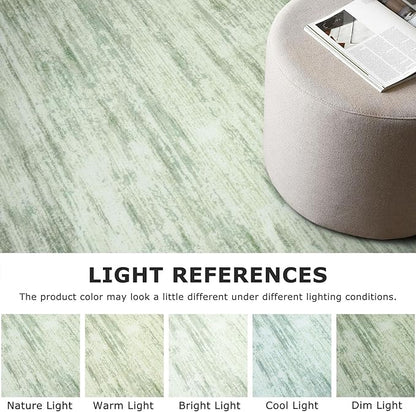 2x6 Modern Abstract Runner Rug for Hallways, Light Sage Green and Ivory Super Soft Hallway Decor Kitchen Rugs with Non-Slip, Non-Shedding Washable Rug for Entryway Bedroom Indoor