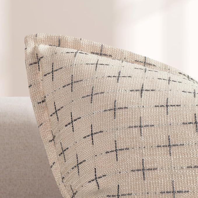 ZWJD Pillow Covers 20x20 Set of 2 Soft Polyester Textured Pillow Covers - Image 2