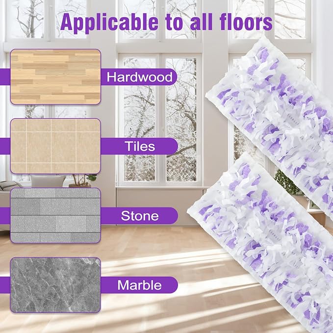 36 Count Purple Disposable Power Mop Refills Pads - Image 4