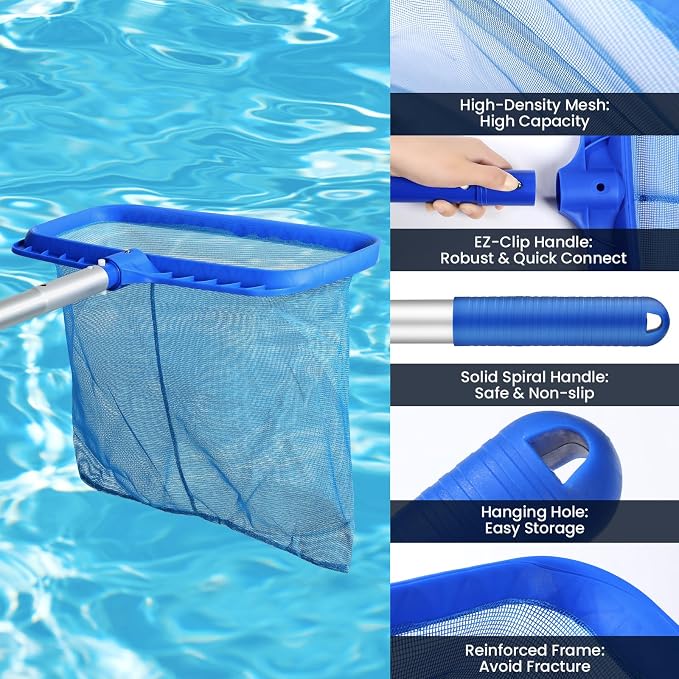 Tavaleu Swimming Fine Mesh Pool Skimmer Net - Image 5