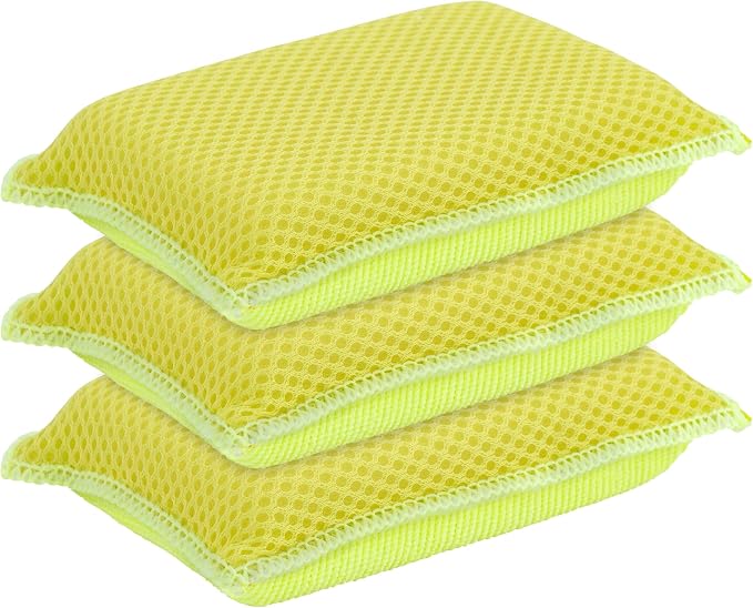 Microfiber Non-Scratch Dish & Kitchen Scrubber Heavy-Duty Household Cleaning by Superio