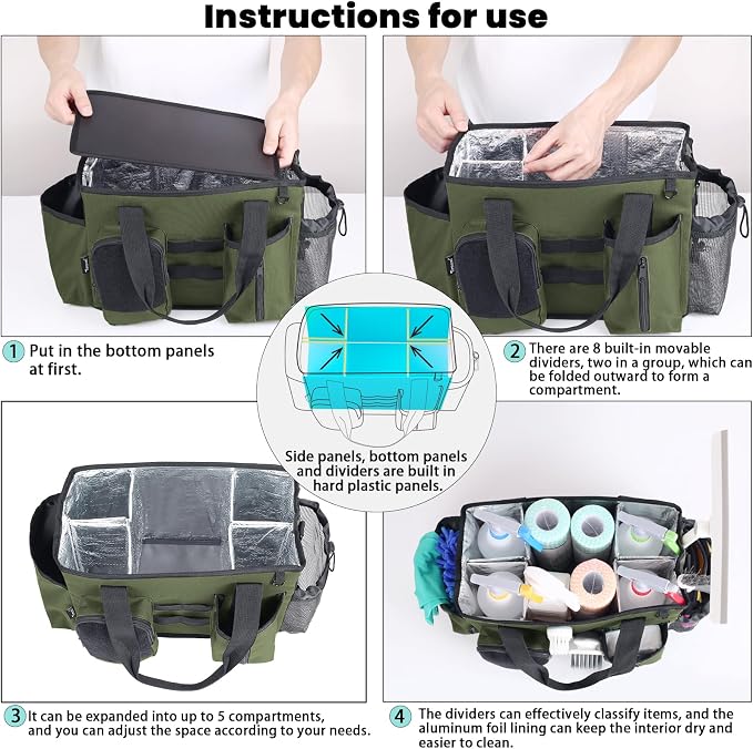 Wearable Cleaning Caddy Bag, Cleaning Organizer - Image 7