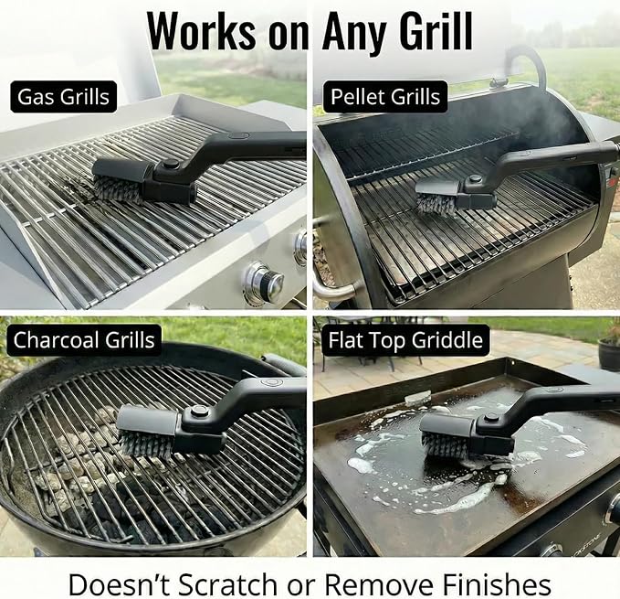 Vahrelo Grillmaster Pro, Electric Grill Brush, Cordless Electric BBQ Grill - Image 3