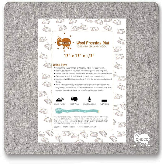 Wool Ironing Mat for Quilting by OHOCO