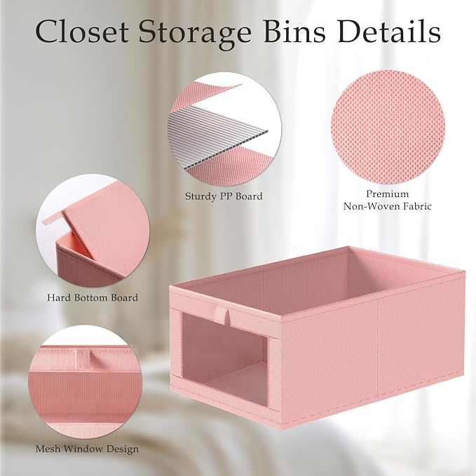 Criusia 6 Pack Linen Closet Organizers and Storage, Large Linen Closet Baskets - Image 4