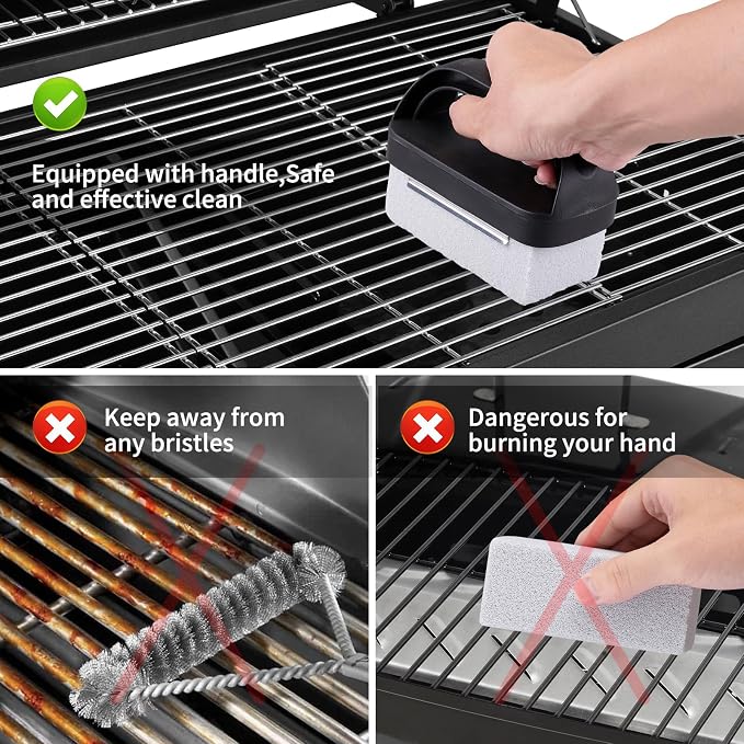 Grill Cleaner with Handle, Grill Cleaning Kit Tool - Image 3