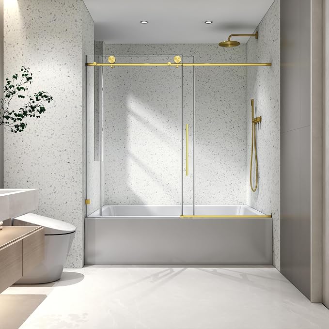 Favfurish Single Sliding Shower Door, Bathroom Glass Door by Favfurish