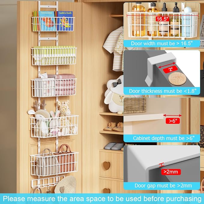 Over The Door Organizer, Hanging Door Organizer - Image 4