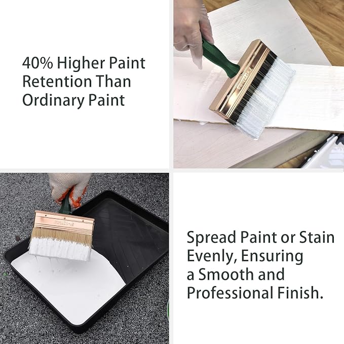 Deck Stain Brush, 9 Inch Deck Paint Brush - Image 3