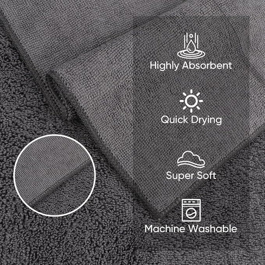 HOMEXCEL Microfiber Washcloths 24 Pack, Highly Absorbent and Soft Face Towel - Image 2