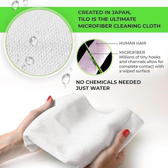 TILO Microfiber Cleaning Cloth – 19x13 Inch Ultra-Absorbent, Reusable Soft - Image 6