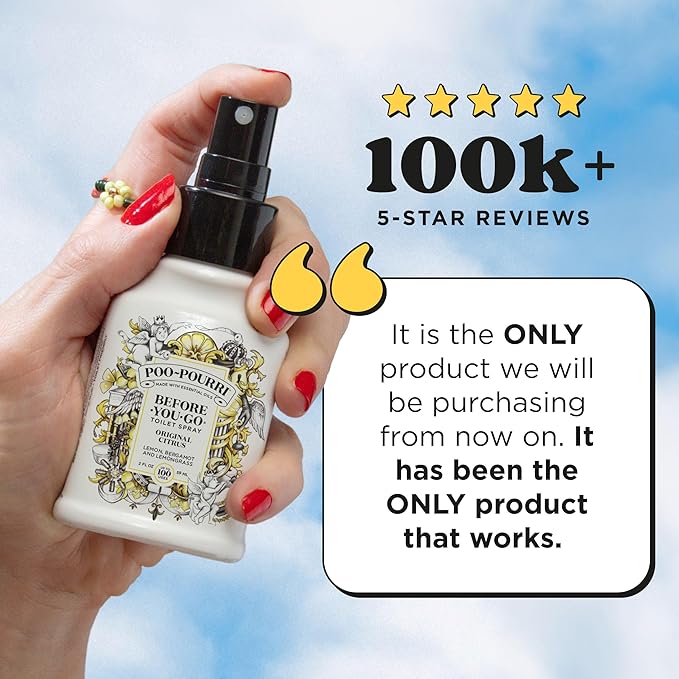 Poo-Pourri Before-You-Go Toilet Spray, Original Citrus, 2 Fl Oz, 2 Pack - Image 4