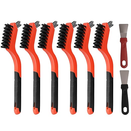 12 Pieces Nylon Brush Set, Nylon bristles by Unknown