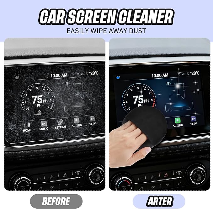 4 Pcs Car Screen Cleaner Car Touch Microfiber Screen Cleaner Cloth Cleaning - Image 3