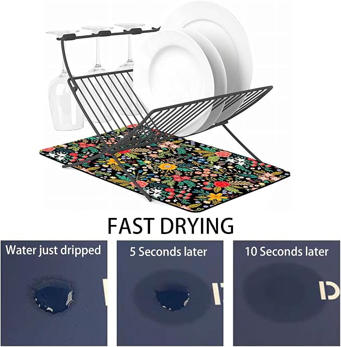 Dish Drying Mat for Multiple Usage. Super Absorbent, Easy clean, Quick dry - Image 3