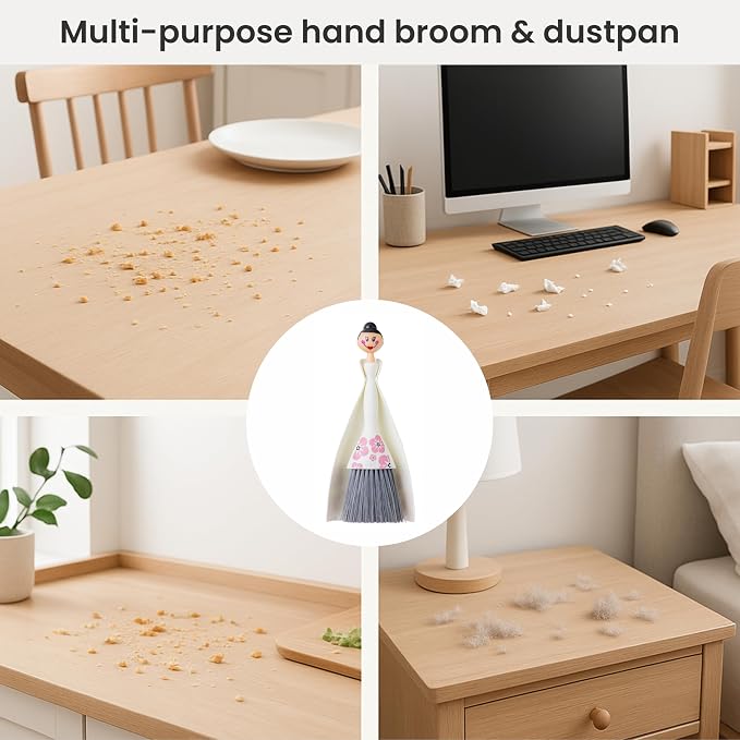 Vigar Mini Broom and Dustpan Set, Small Broom and Dustpan Set - Image 5