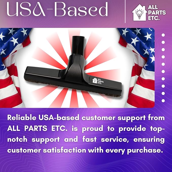 1.25" Vacuum Floor Brush Attachment – 10” Wide Soft Bristles - Image 7