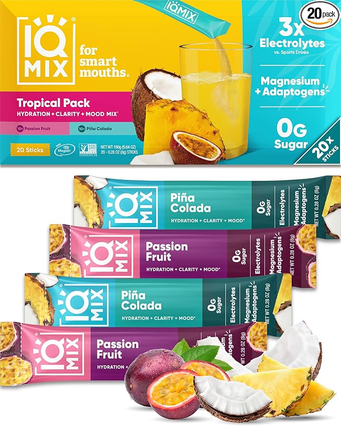 IQMIX Hydration Electrolyte Powder – 4-in-1 Formula by IQBAR