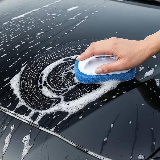 12 Pack Handled Scrubber Set, Non-Scratch Reusable Scouring Pads - Image 4