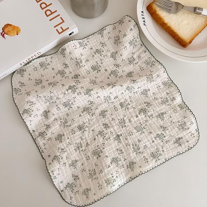BuLuTu Cotton Muslin Kitchen Towels Set - Image 4